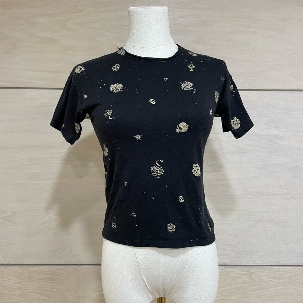 Black Skull Baby Tee
